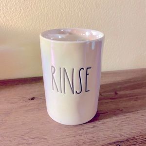 Rae Dunn Iridescent "RINSE" Cup